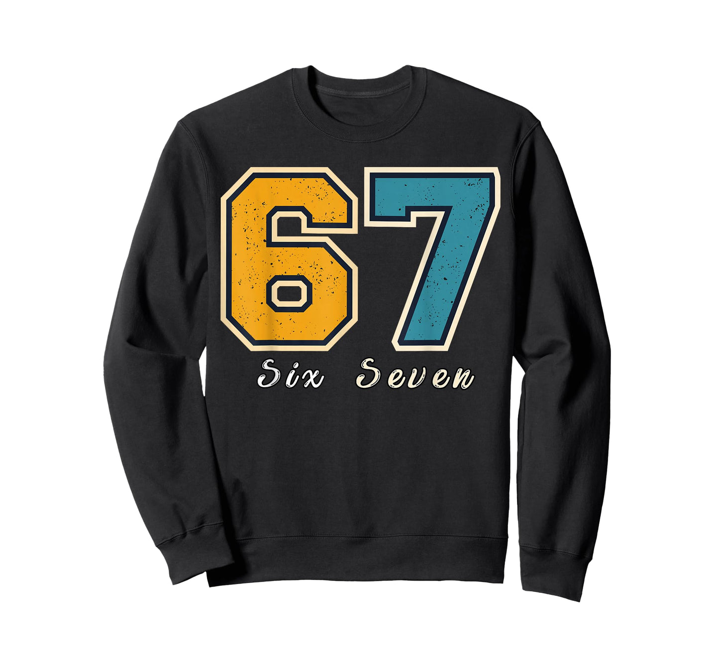 Funny Six Seven 6 7 Meme Gen Alpha Slang T-Shirt