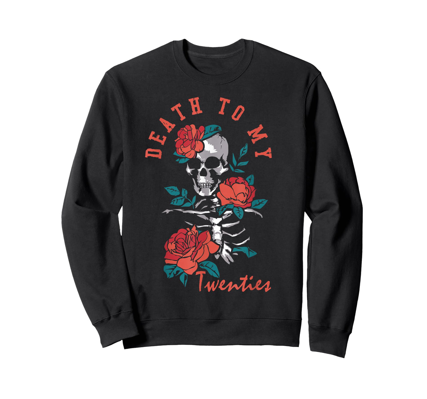 Death to My Twenties Funny R.I.P 20s, 30th Birthday Skeleton T-Shirt