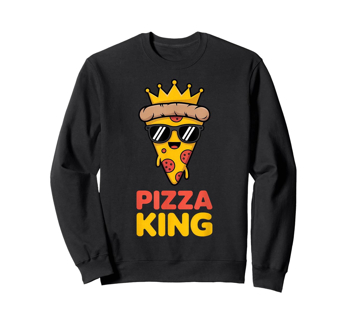 Pizza King Funny Pizza Lover Pepperoni Slice T-Shirt