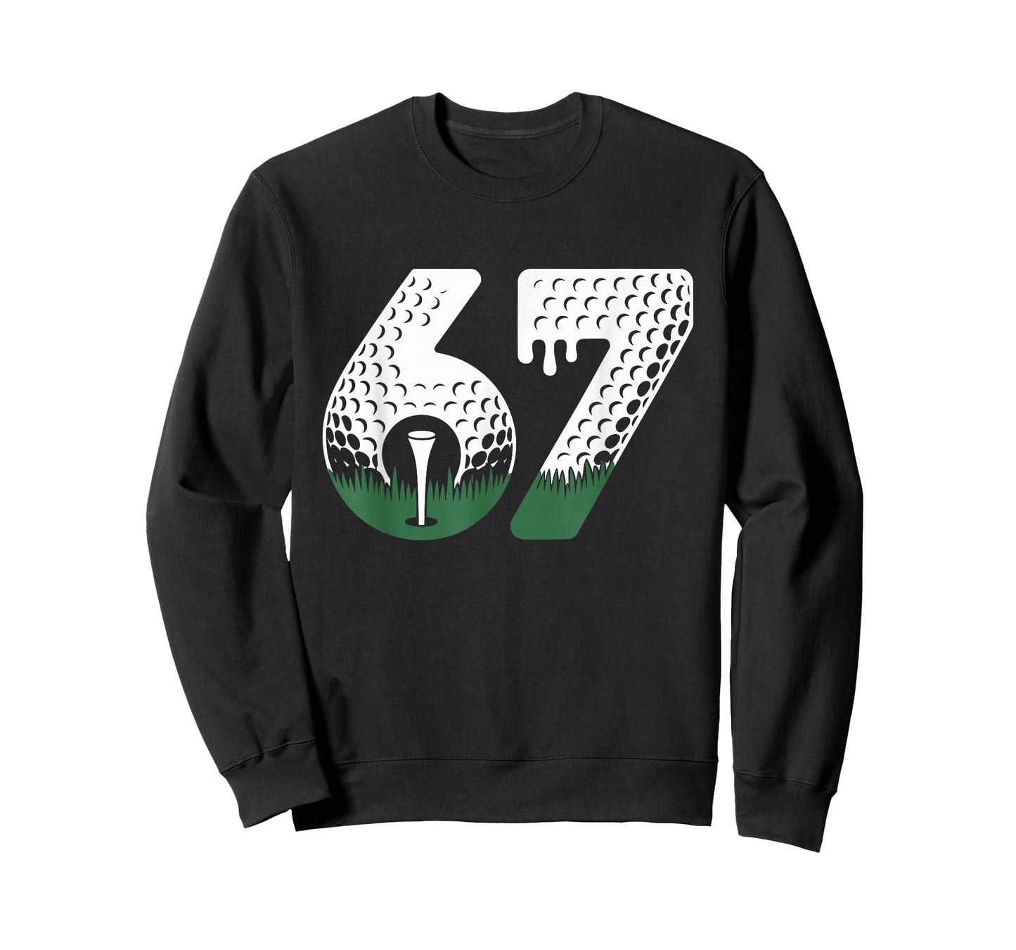 Golf 67 Six Seven Alpha Slang 6 7 Meme Kids Golfer Golfing T-Shirt