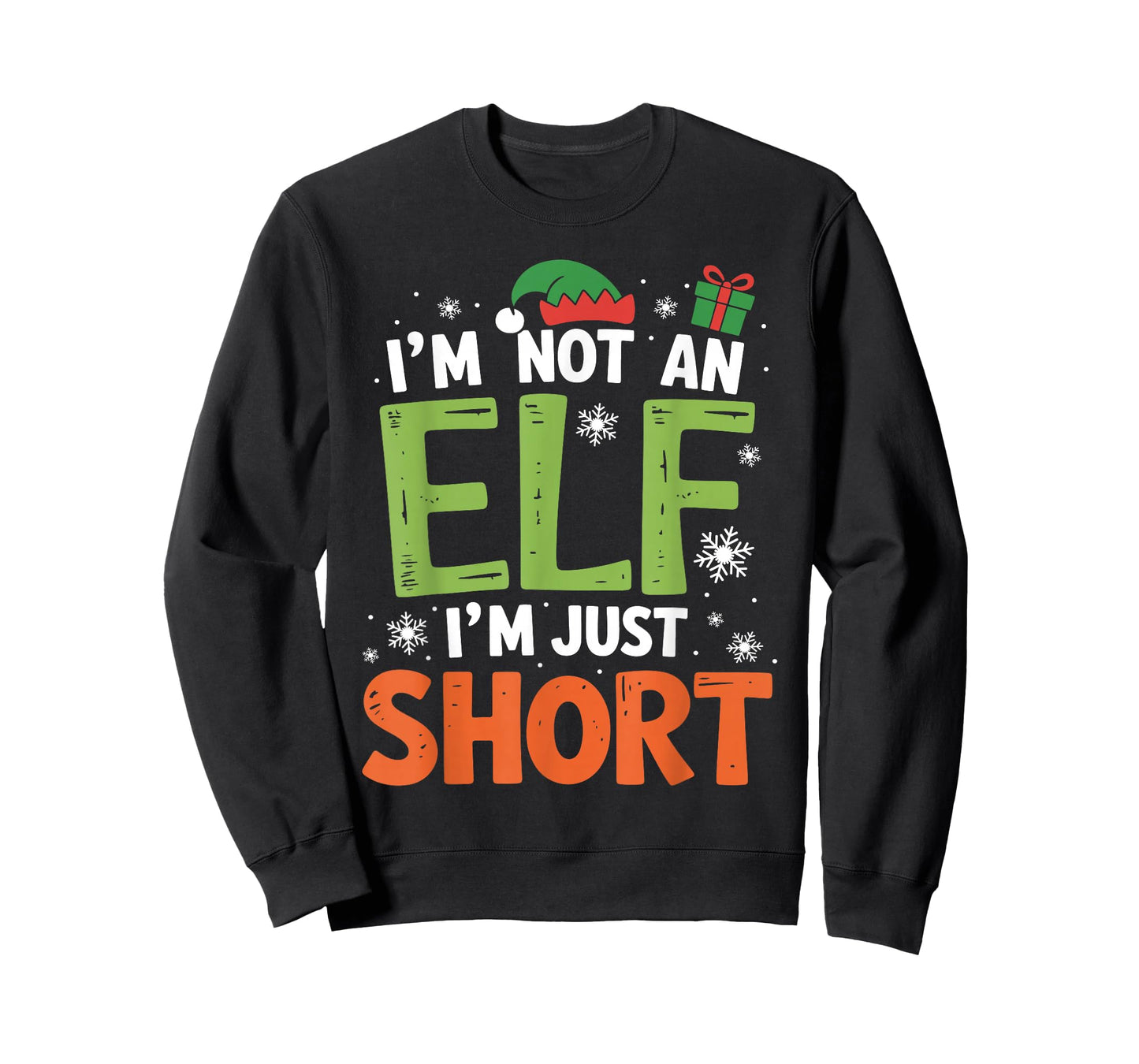 Im Not an Elf Just Short Funny Christmas Xmas T-Shirt
