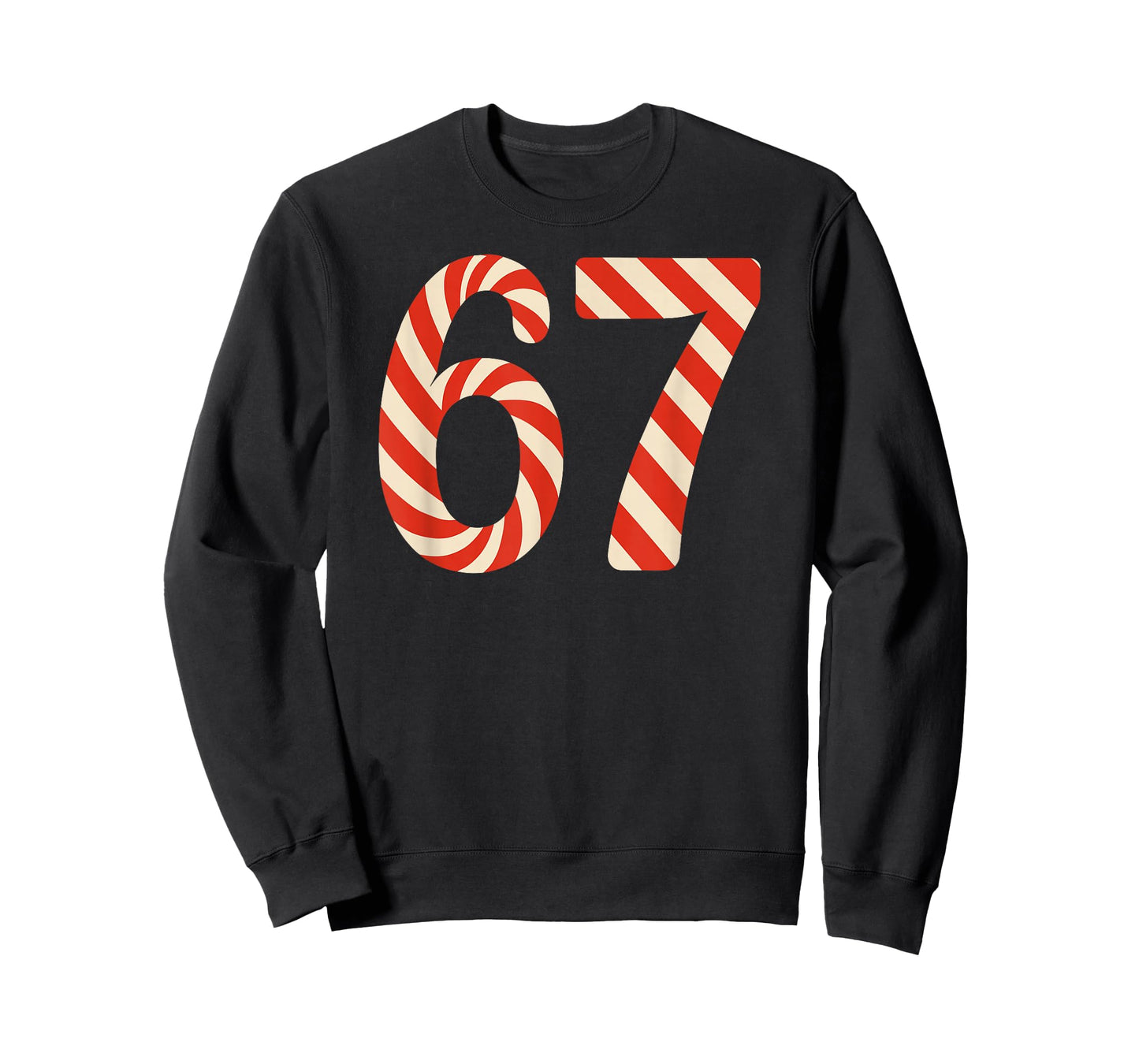 67 Christmas Candy 6 7 Meme Holiday Gen Alpha Slang T-Shirt
