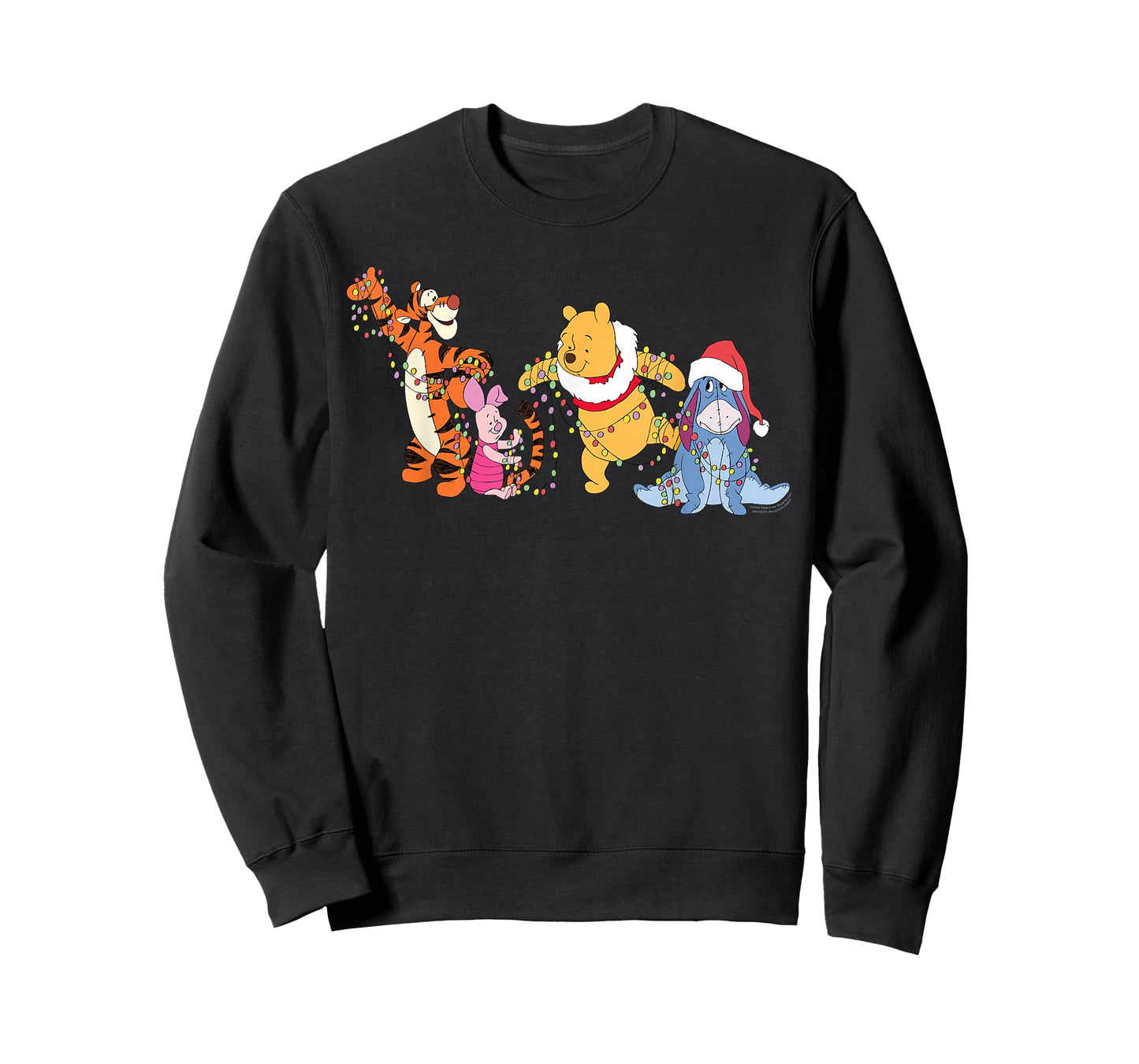 Disney Winnie The Pooh & Friends Christmas Lights Holiday T-Shirt