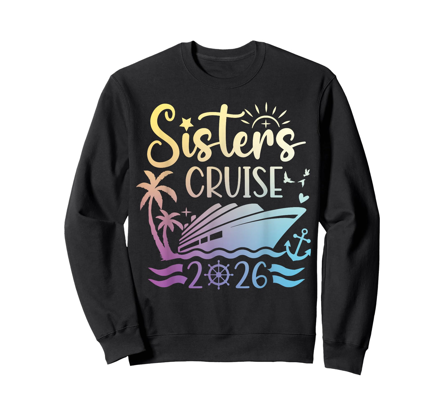 Sisters Cruise 2026 Cruising Together Vacation Matching T-Shirt