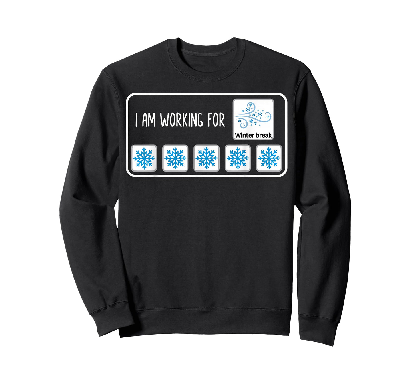 Retro I Am Working for Winter Break Christmas SPED Teacher T-Shirt