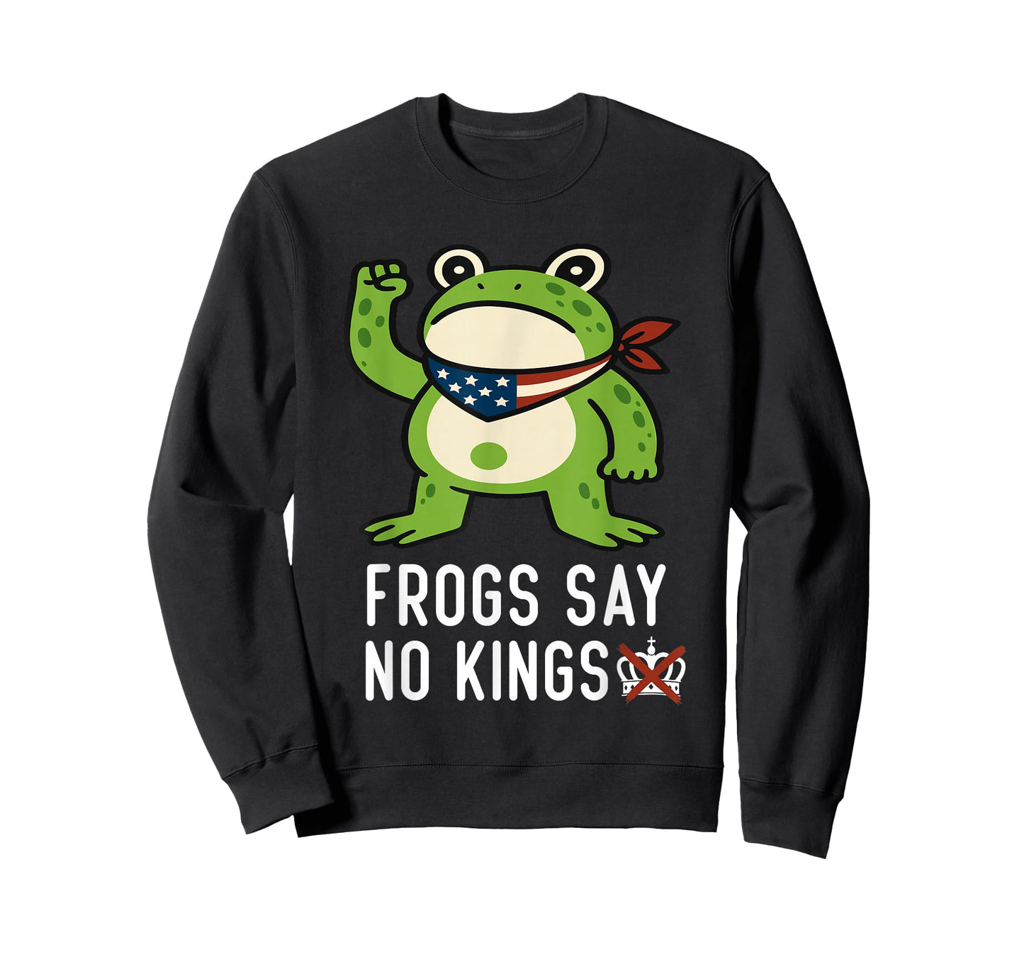 Frogs Says No Kings Funny Portland Protest Art T-Shirt