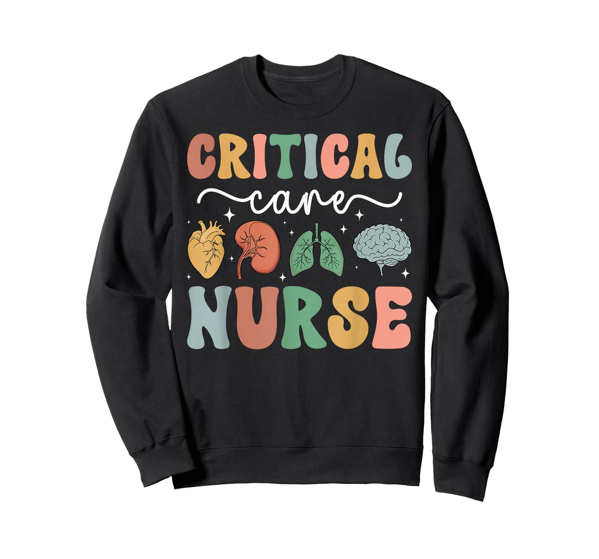 Critical Care Nurse Groovy Critical Care Unit T-Shirt