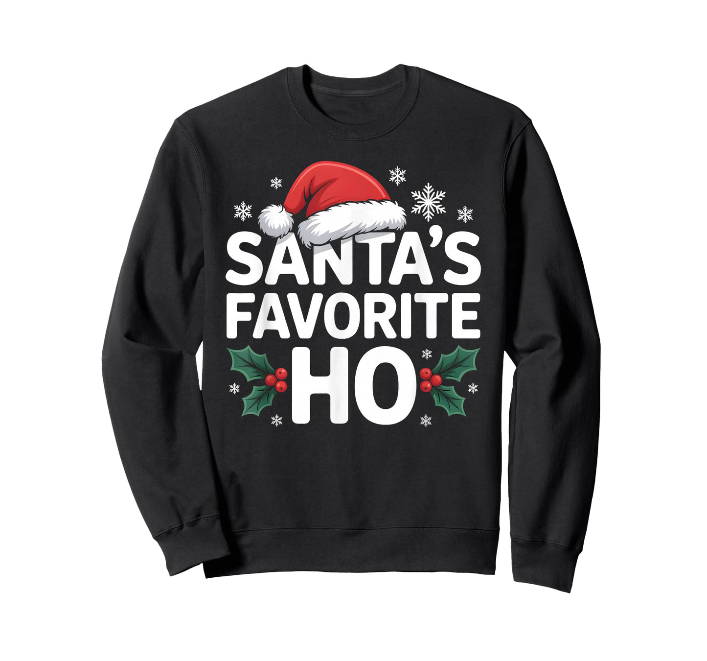Santa's Favorite Ho tee Funny Christmas Graphic T-Shirt