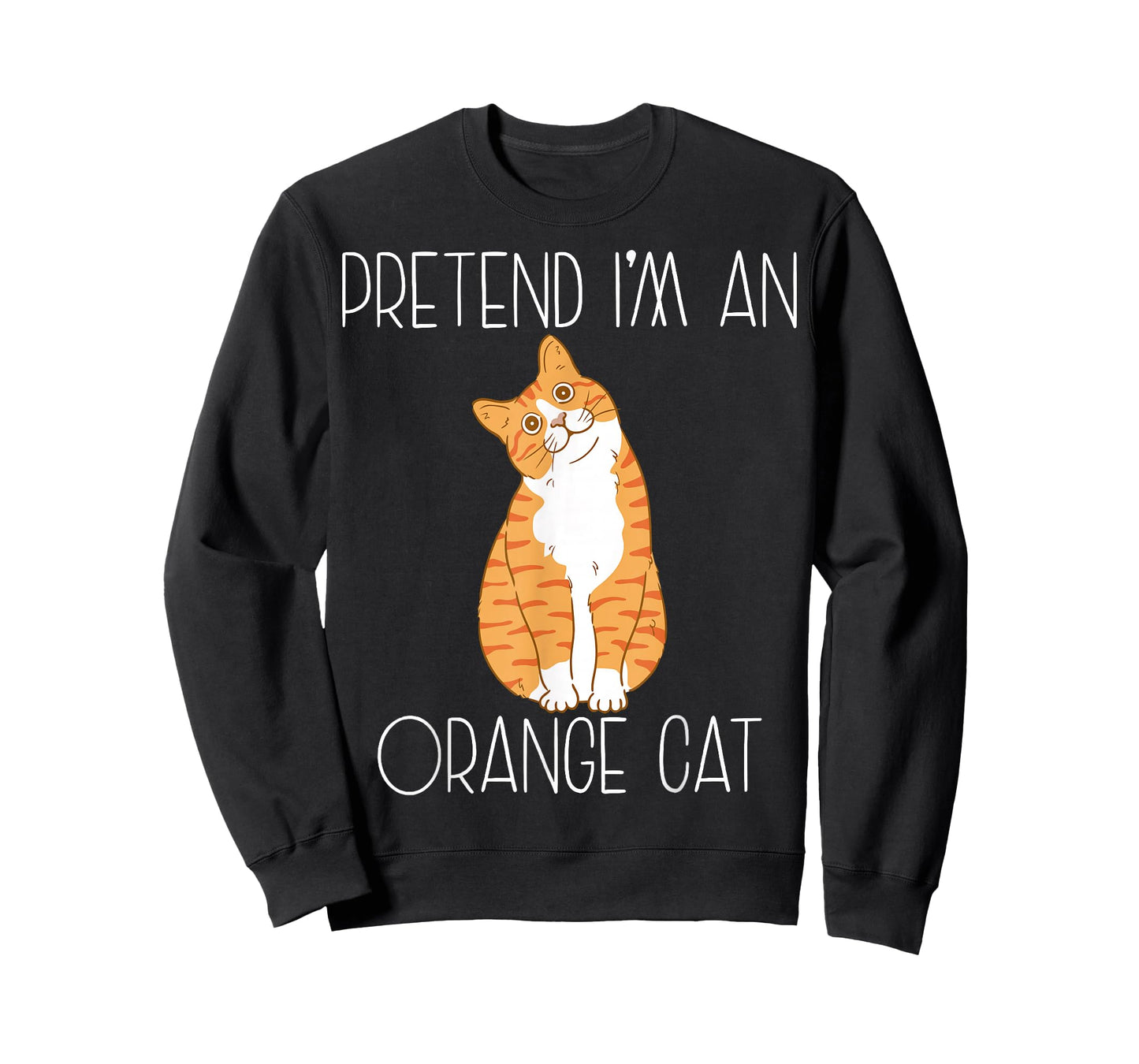 Pretend I'm an Orange Cat Halloween Costume Family Funny T-Shirt