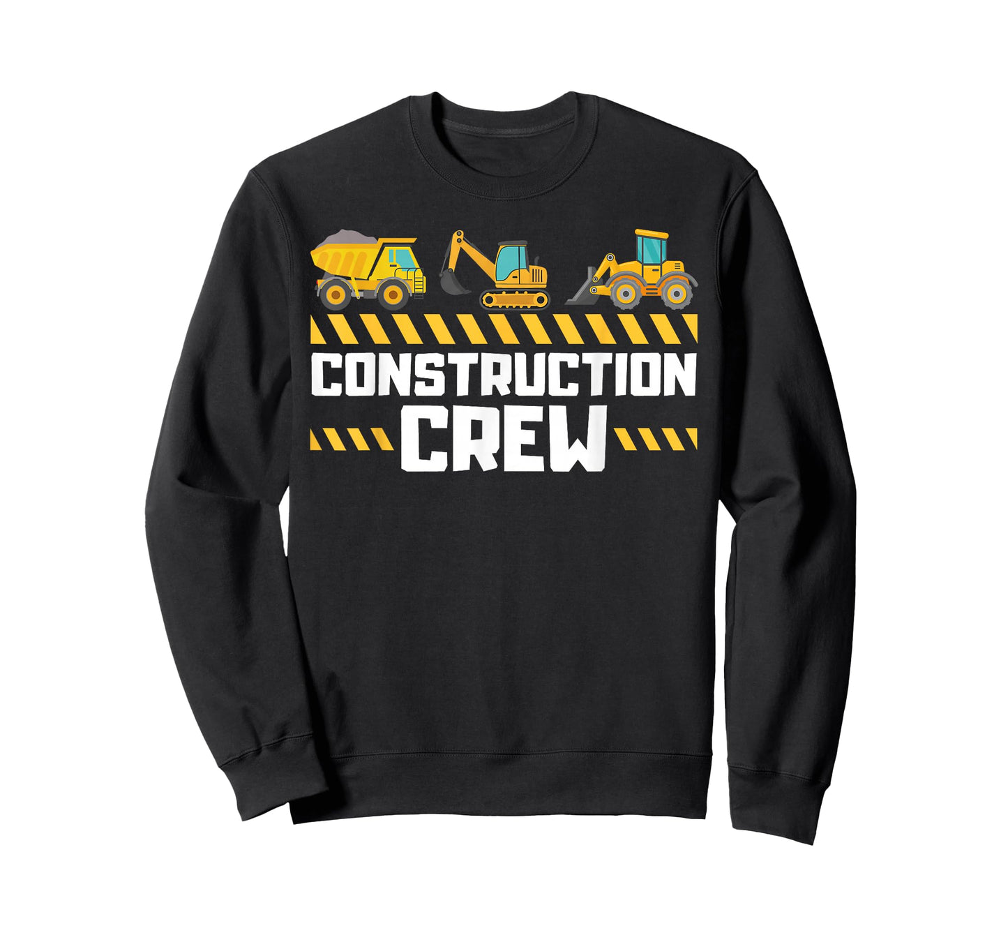 Construction Crew Worker Excavator Boys Girls Kids T-Shirt