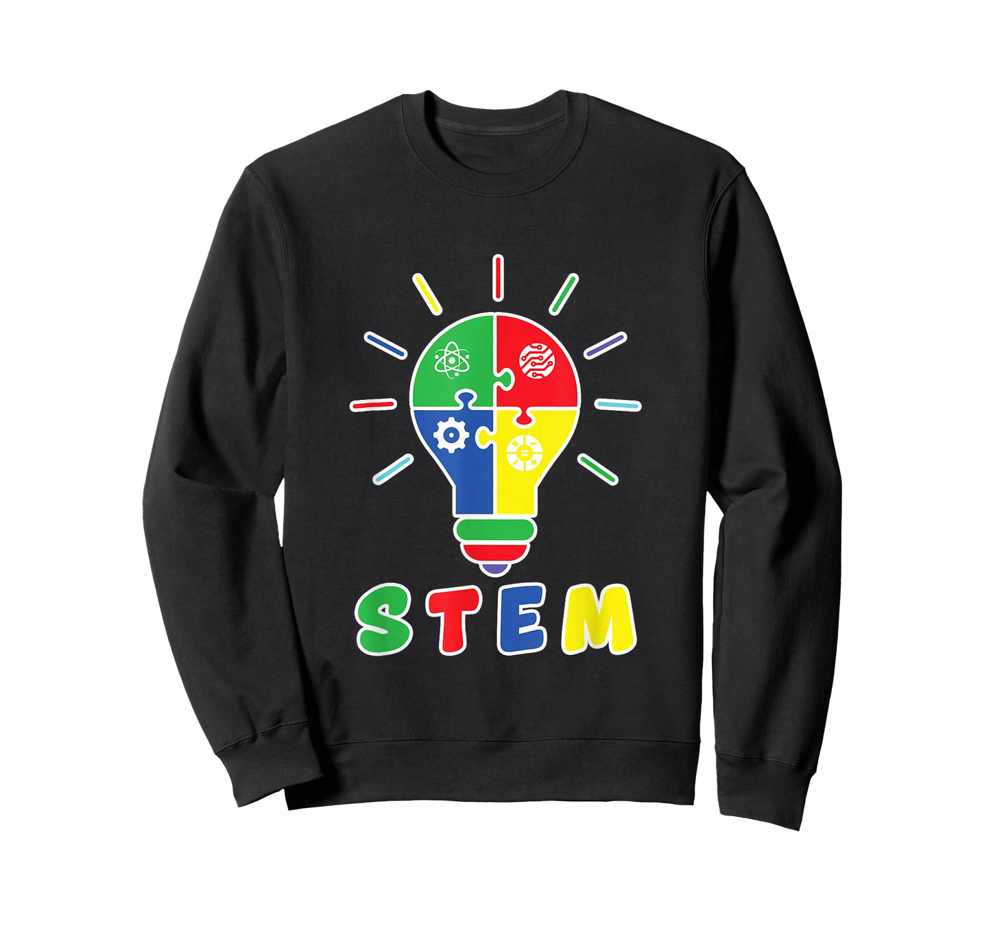 STEM Icons Inside A Light Bulb Teachers Students School T-Shirt