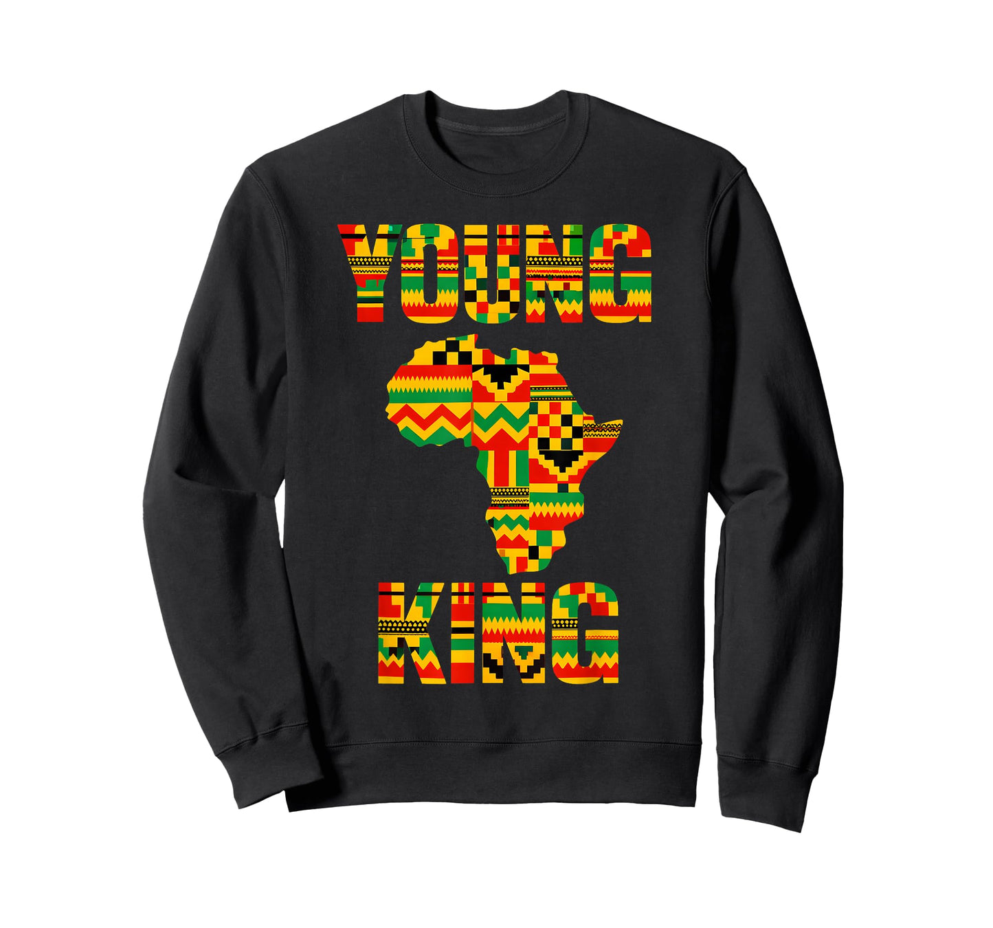 African Kente Art Men Boys Kids African American T-Shirt