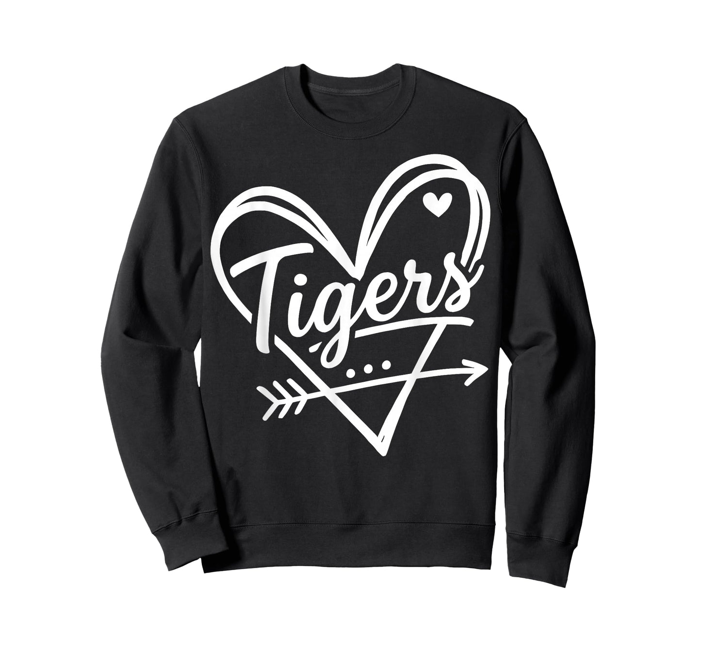 Retro Tigers Heart Cute Name Graphic Gift for Men Women Kids T-Shirt