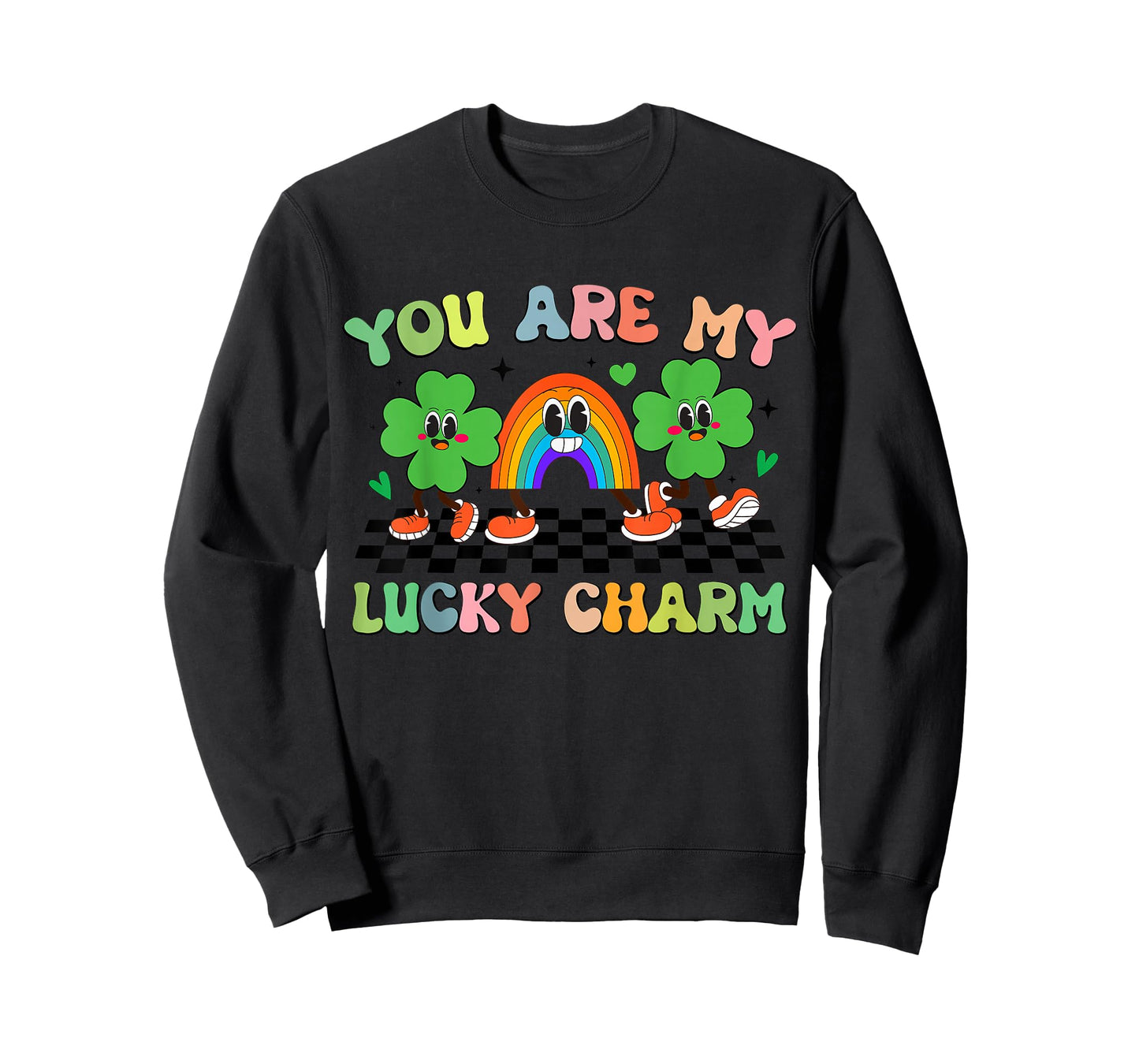 Retro Groovy You are My Lucky Charm St Patrick's Day Kids T-Shirt
