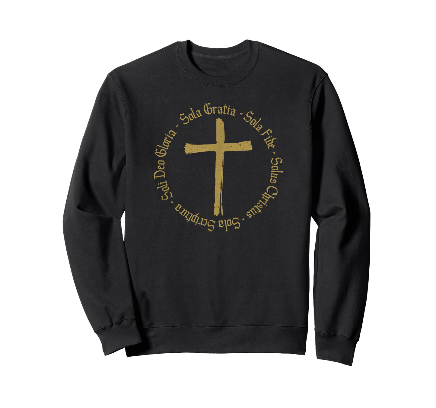 5 Solas Cross Theology Christian Reformed Graphic T-Shirt