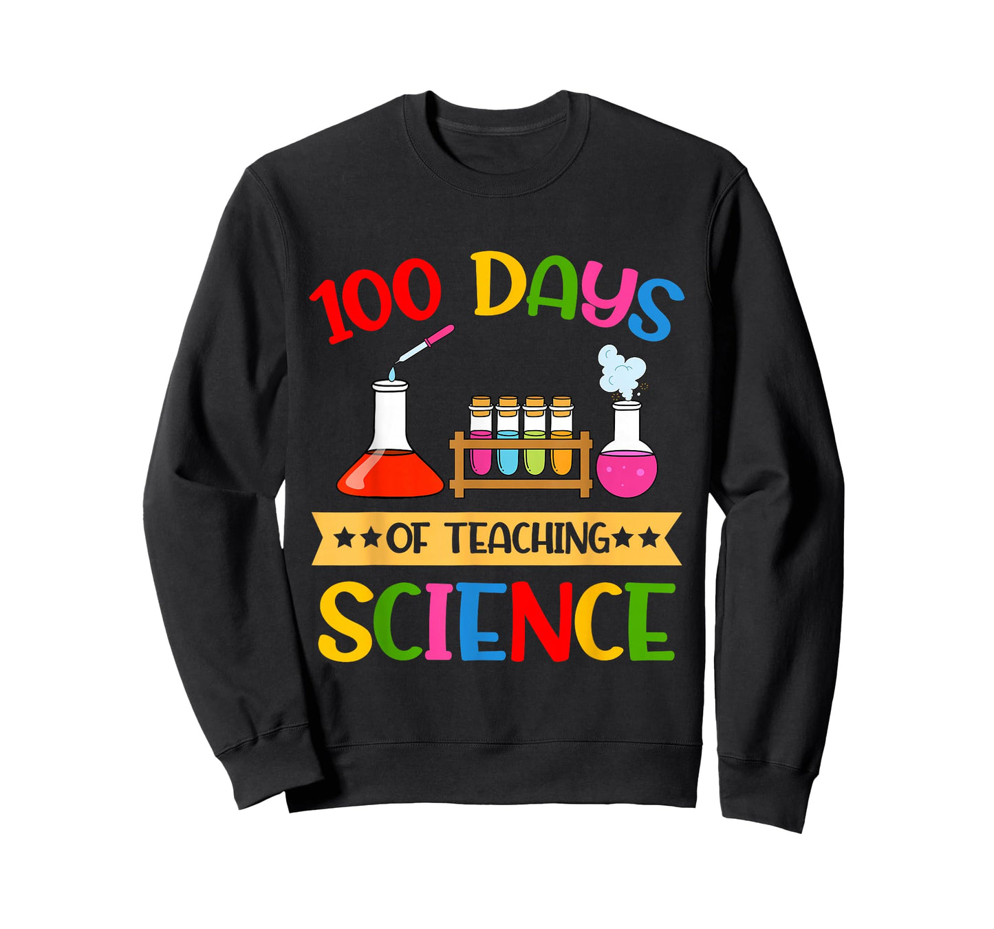 100 Days of Teaching Science Teacher 100th Day of School T-Shirt