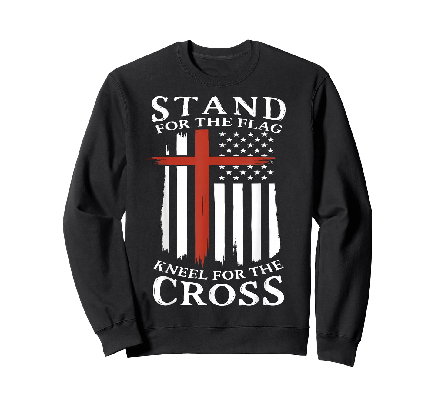 Stand for The Flag Kneel for The Cross–Patriotic Faith Gift T-Shirt
