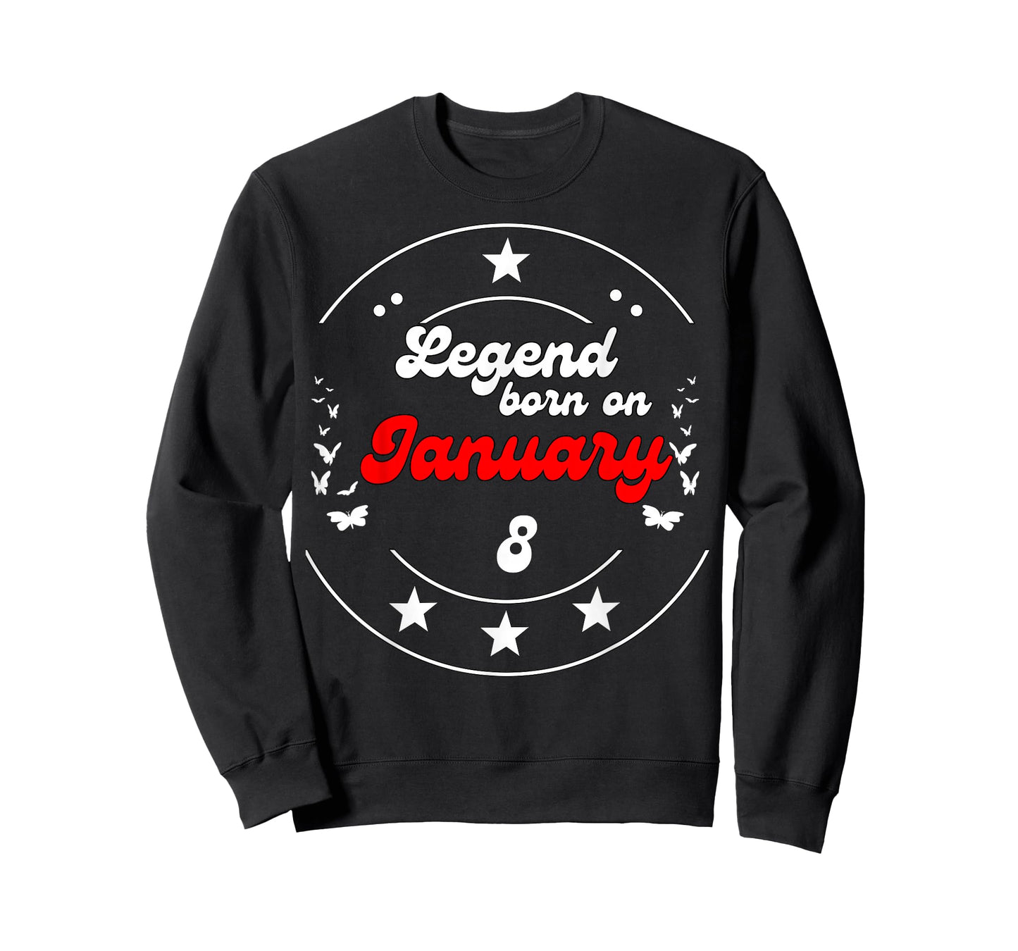 January 8 Birthday Legend Man Boy Since January 8th T-Shirt