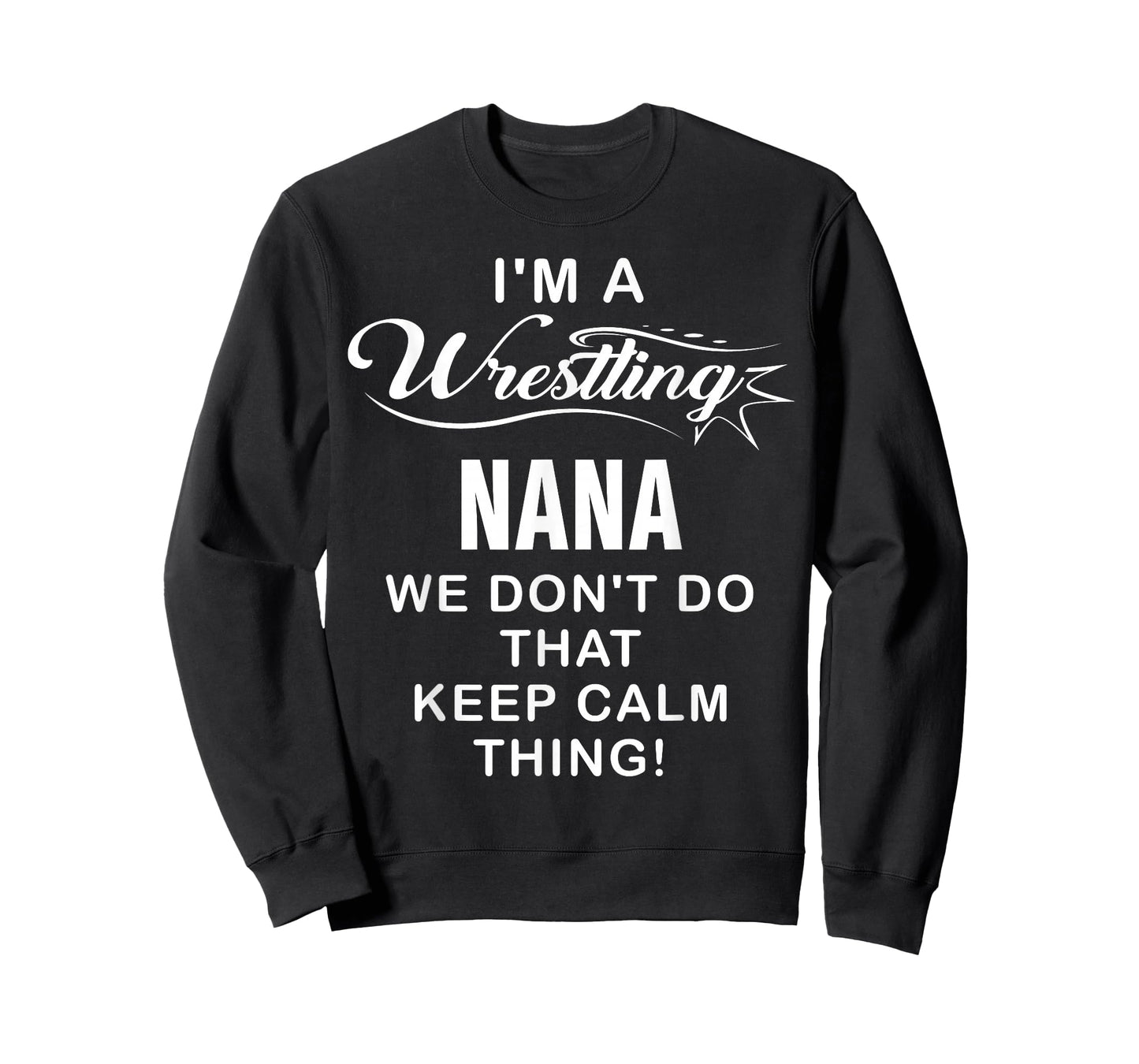 Wrestling I'm A Wrestling Nana Vintage Christmas Xmas T-Shirt