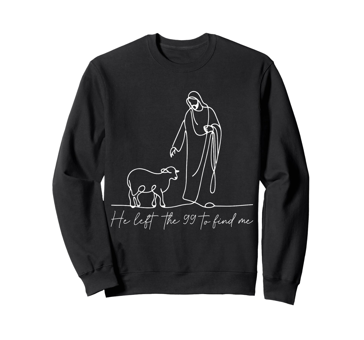 He Left The 99 to Find Me Bible Verse Faith Christian Women T-Shirt