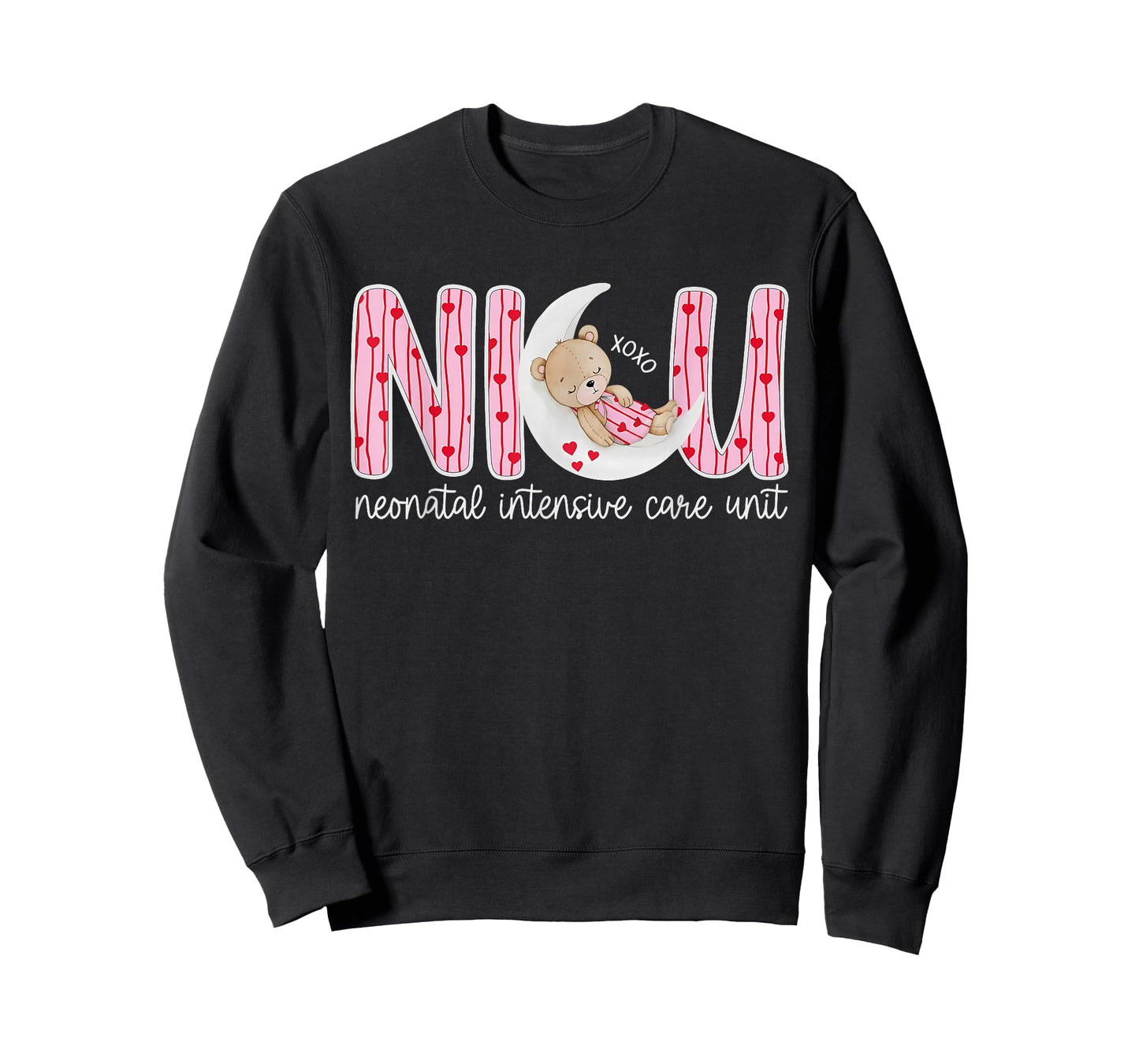 XOXO NICU Nurse Valentine Cute Bear Nursing Valentines Day T-Shirt