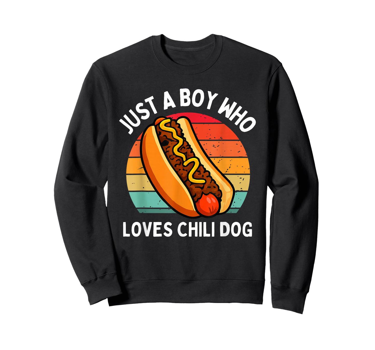 Just A Boy Who Loves Chili Dogs Funny Cheese Kids Toddler T-Shirt