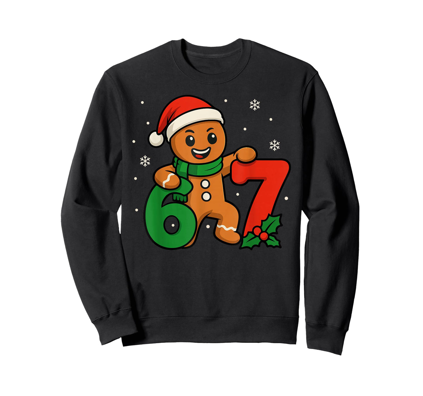67 Christmas 6 7 Gingerbread 6-7 Meme Six Seven Boys Kids T-Shirt