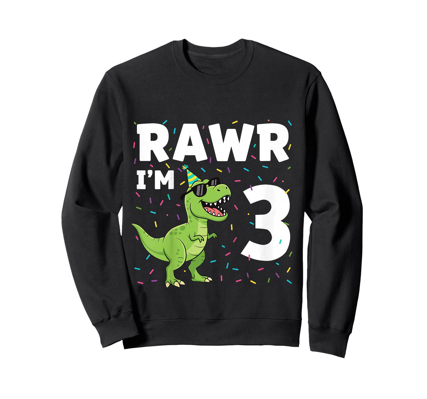 Kids 3rd Birthday Shirt Boy 3yr Three 3 Year Old Dinosaur T-Rex T-Shirt