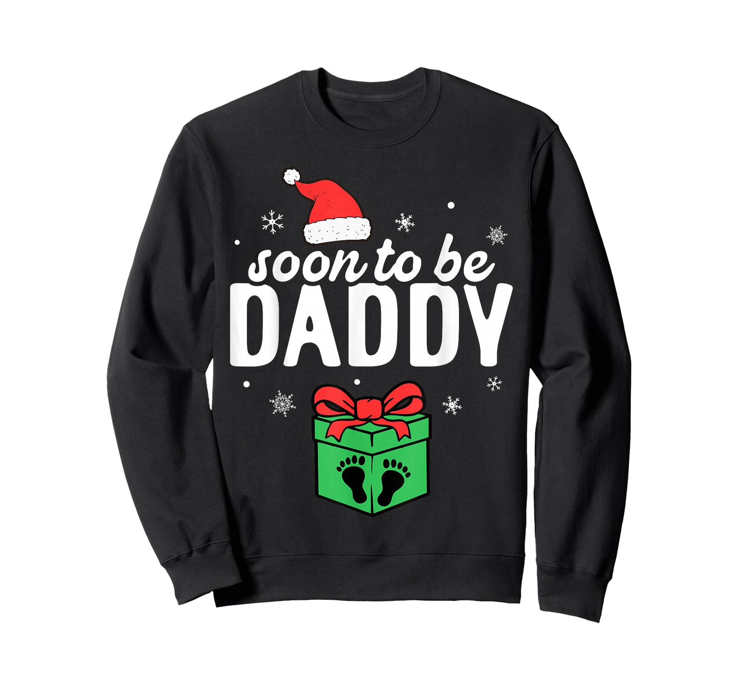 Soon to Be Daddy Christmas Funny Pregnancy Announcement Dad T-Shirt