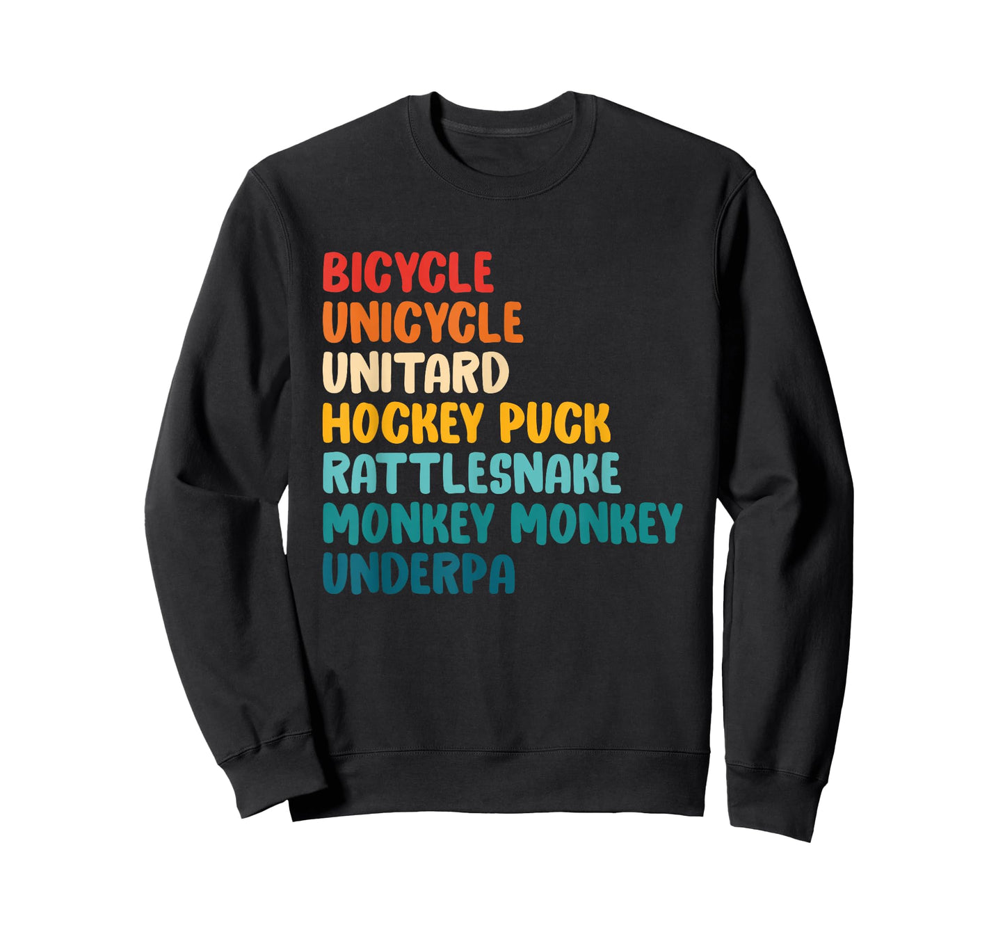 Bicycle Unicycle Unitard Hockey Puck Rattlesnake T-Shirt