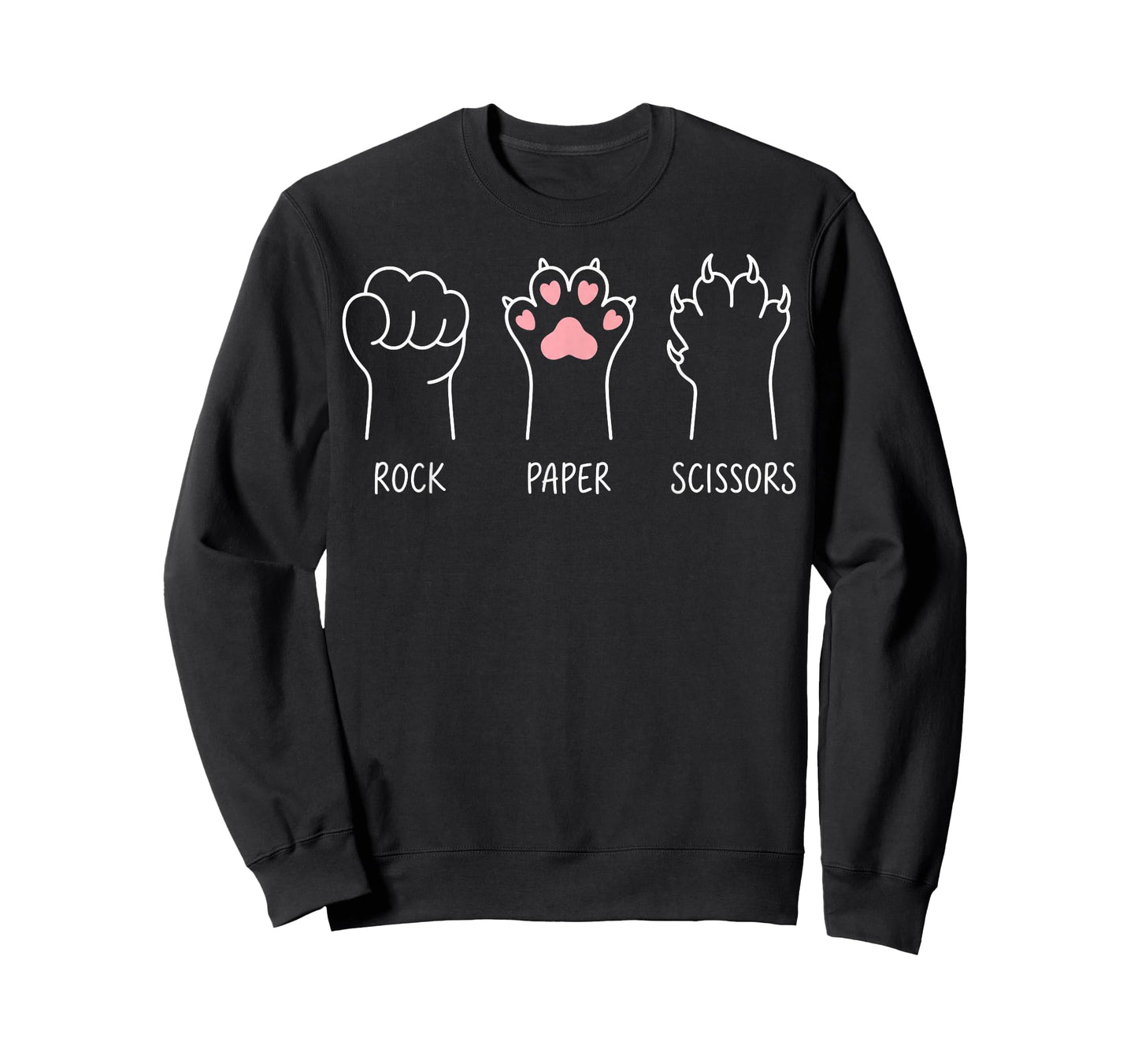 Cat Animal Rescue Pet Lover Rock Paper Scissors Hand T-Shirt