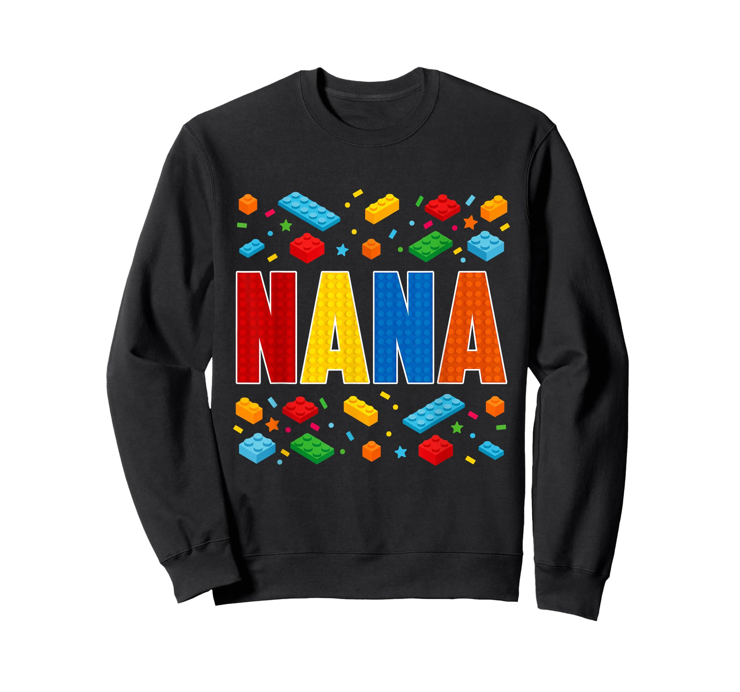 Nana - Brick Builder Block Building Grandma T-Shirt