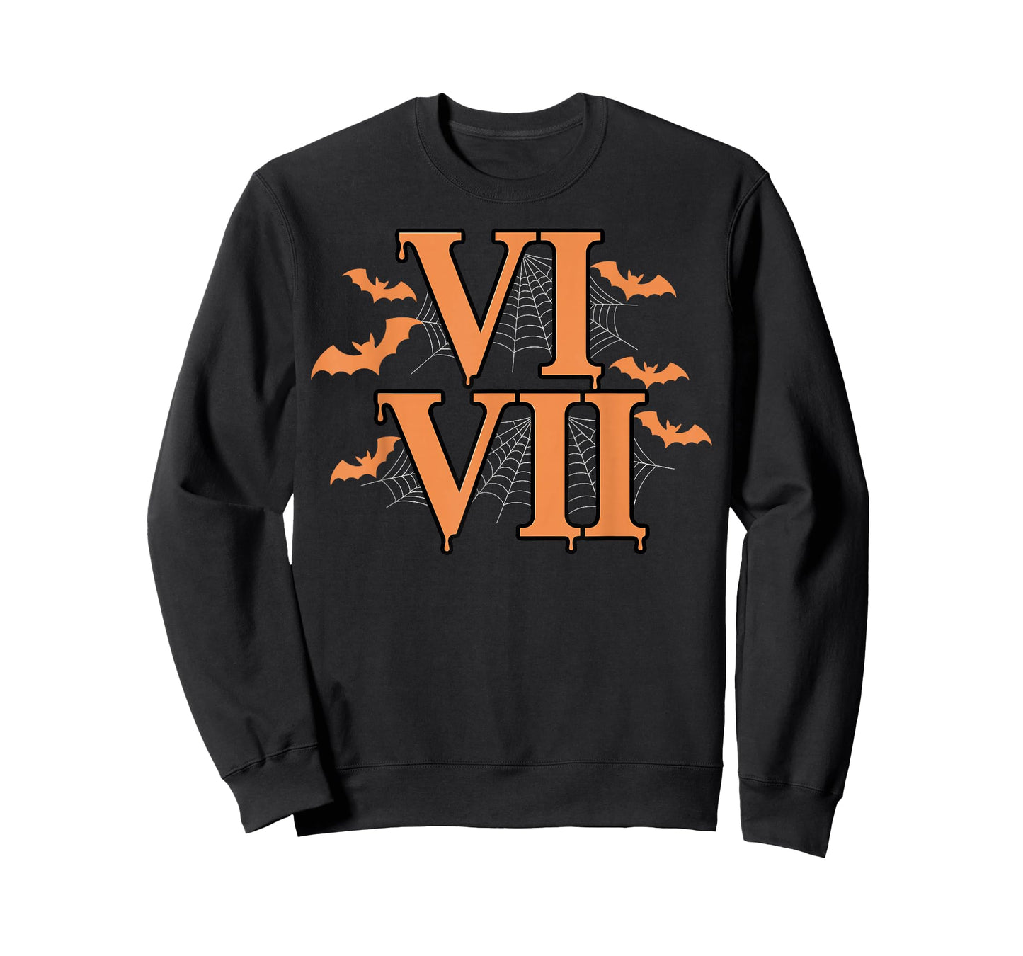 Roman Numerals VI VII 67 Meme Gen Alpha Halloween Six Seven T-Shirt