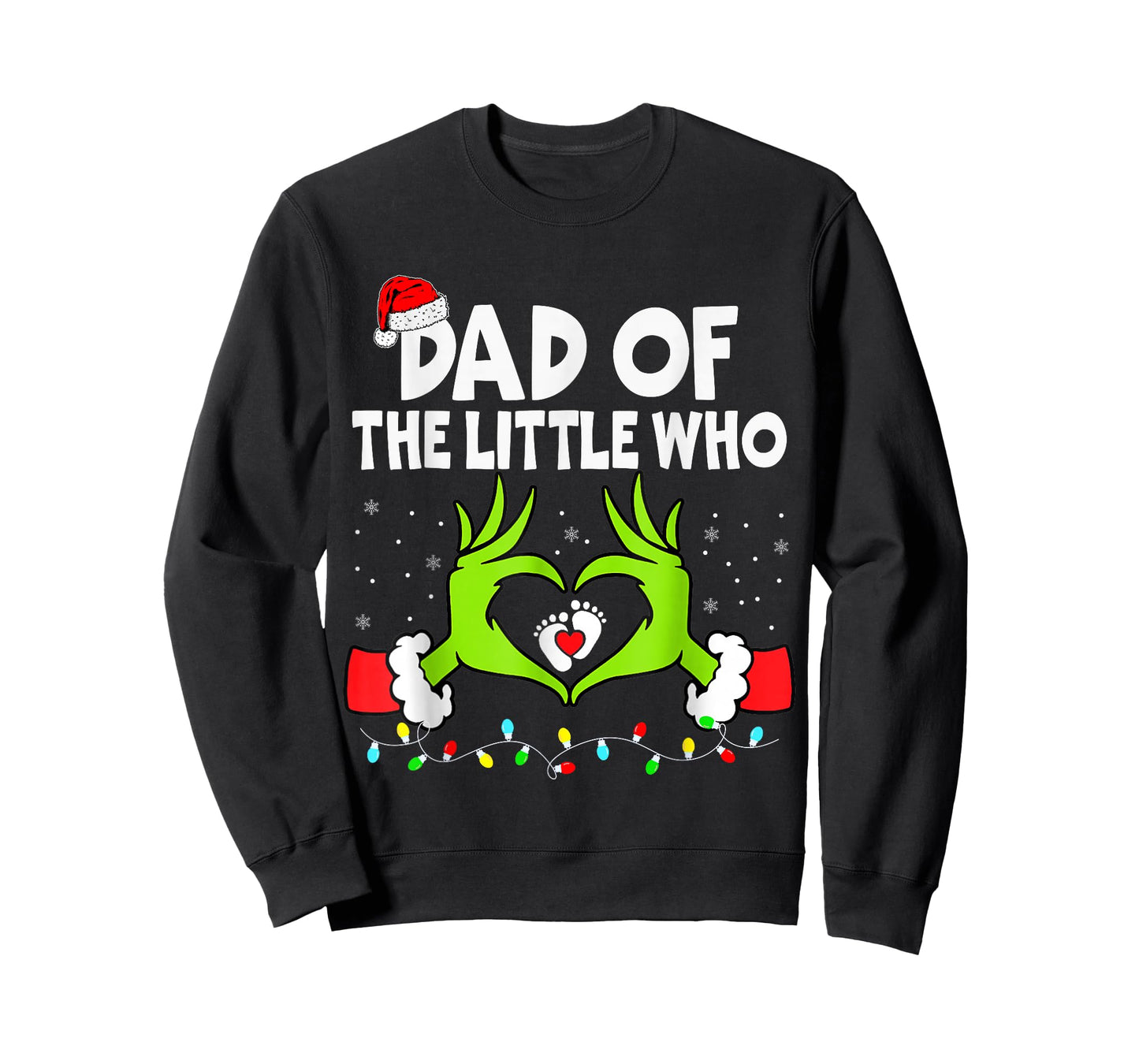 Dad of The Little Who Funny Christmas Pregnancy Announcement T-Shirt