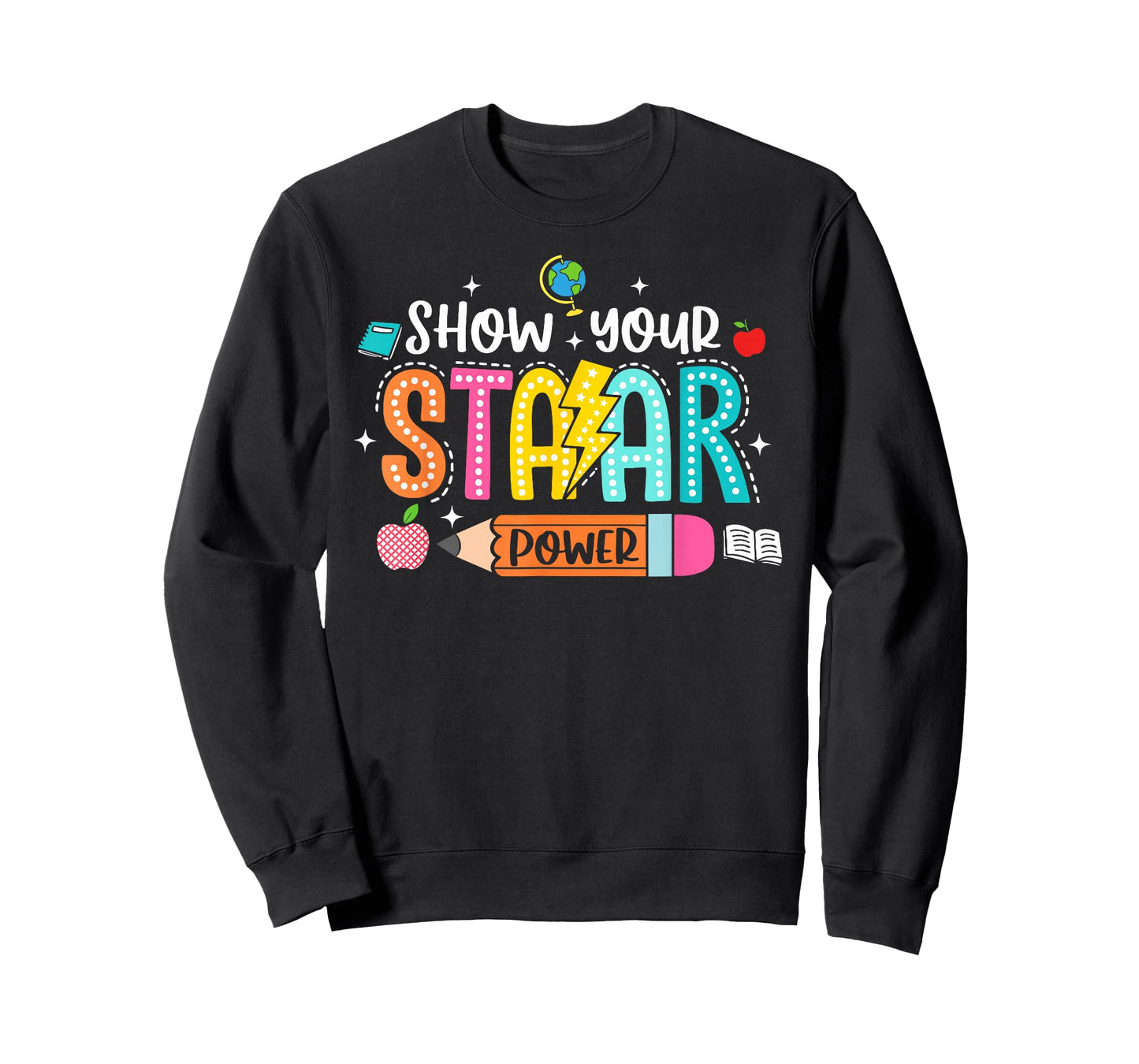 Groovy Show Your STAAR Power Teacher Testing Exam Test Day T-Shirt