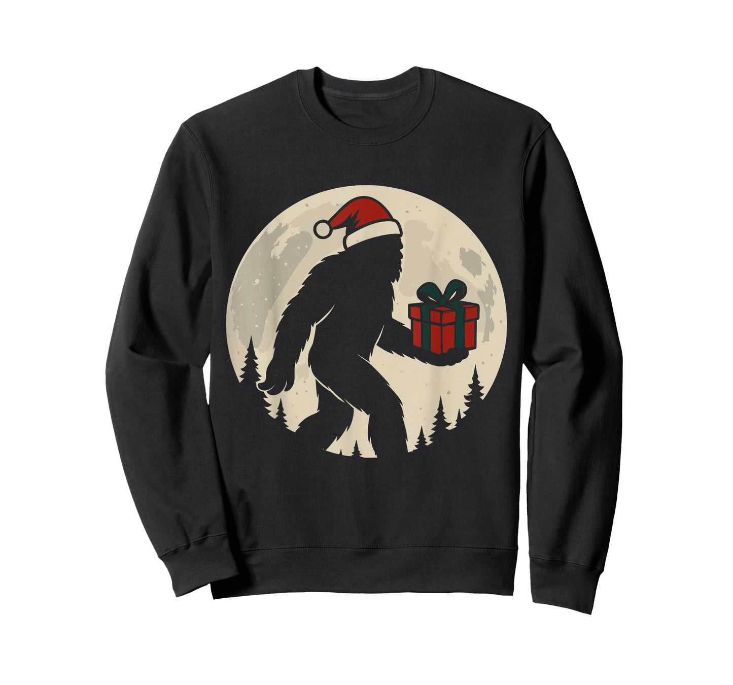 Bigfoot Santa Christmas Sasquatch Xmas T-Shirt