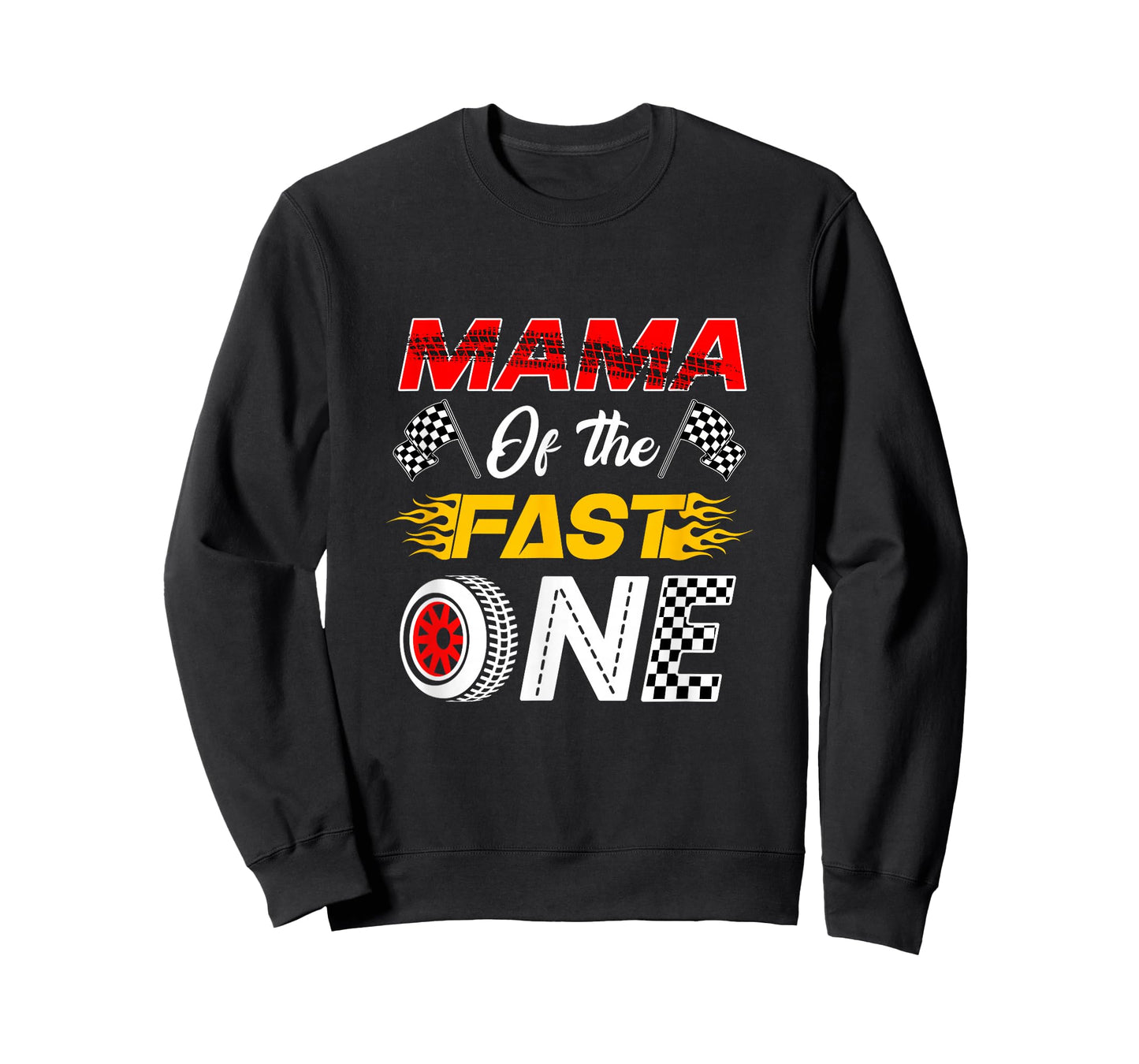 Mama of The Fast One 1St Birthday Race Car Family T-Shirt