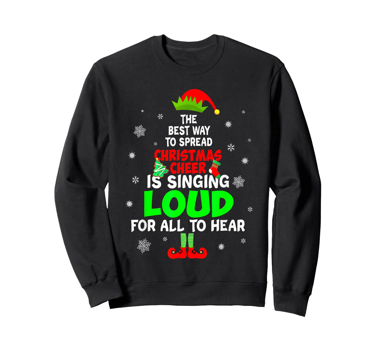 Elf Xmas The Best Way to Spread Christmas Cheer Men Women T-Shirt