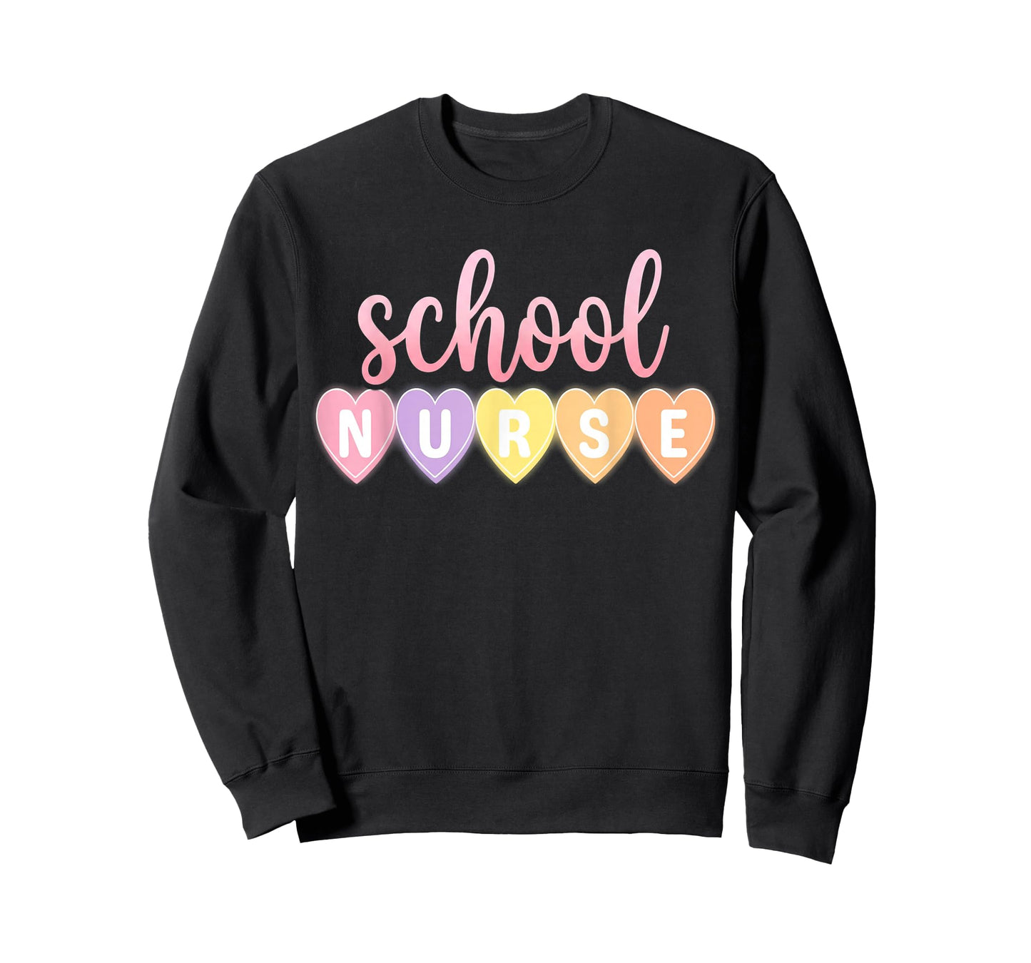 Hearts School Nurse Medical Assistant Valentines Day Nurses T-Shirt