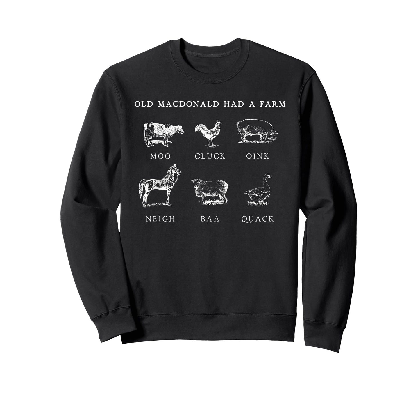 Animal Sounds Moo Cluck Oink Neigh Baa Quack T-Shirt