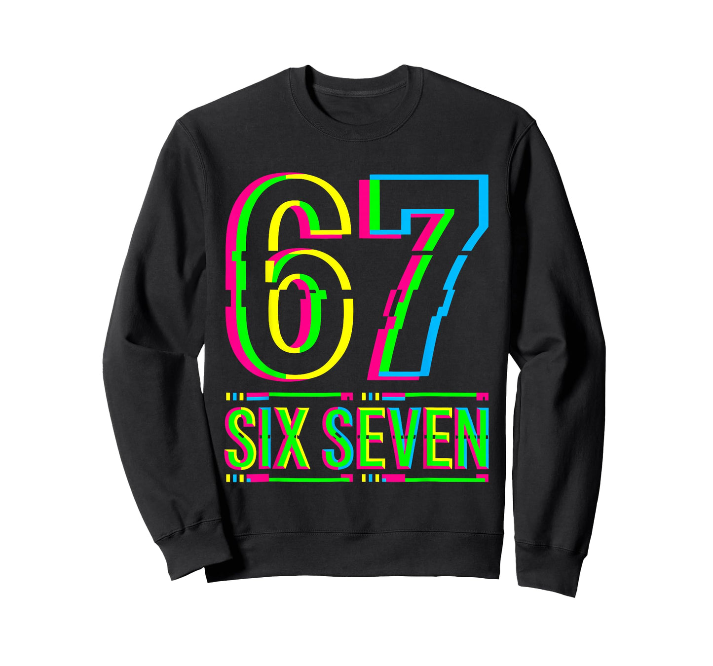 Retro 67 Meme Funny Six Seven Meme 6 7 Meme 6 7 T-Shirt