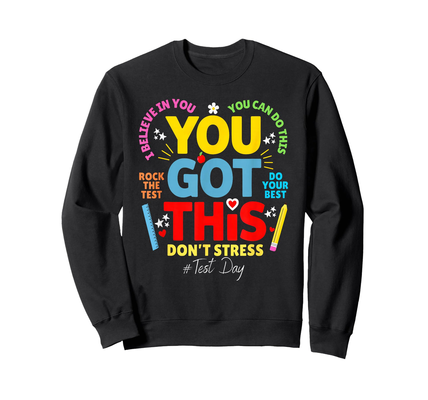 You Got This Don't Stress Rock The Test Test Day Teacher Kid T-Shirt