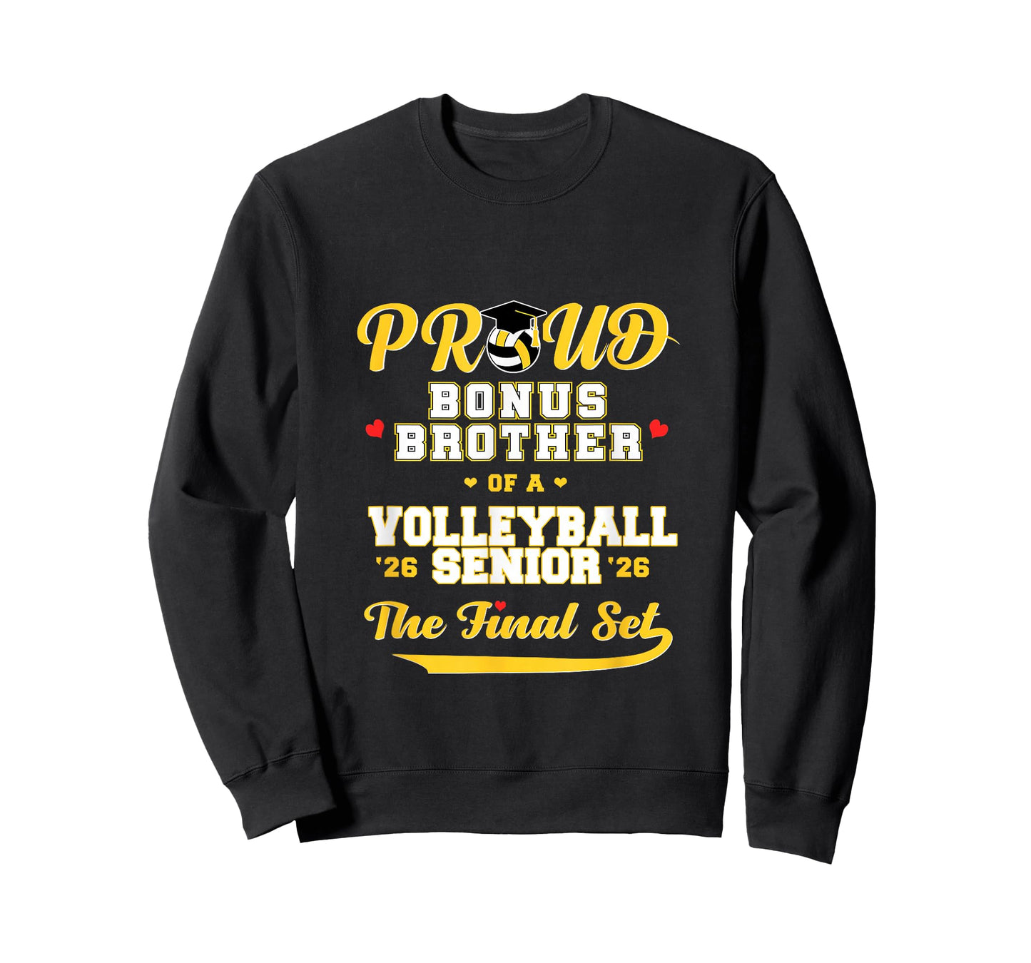 Cool Family '26 Graduation Volleyball Player Bonus Brother T-Shirt