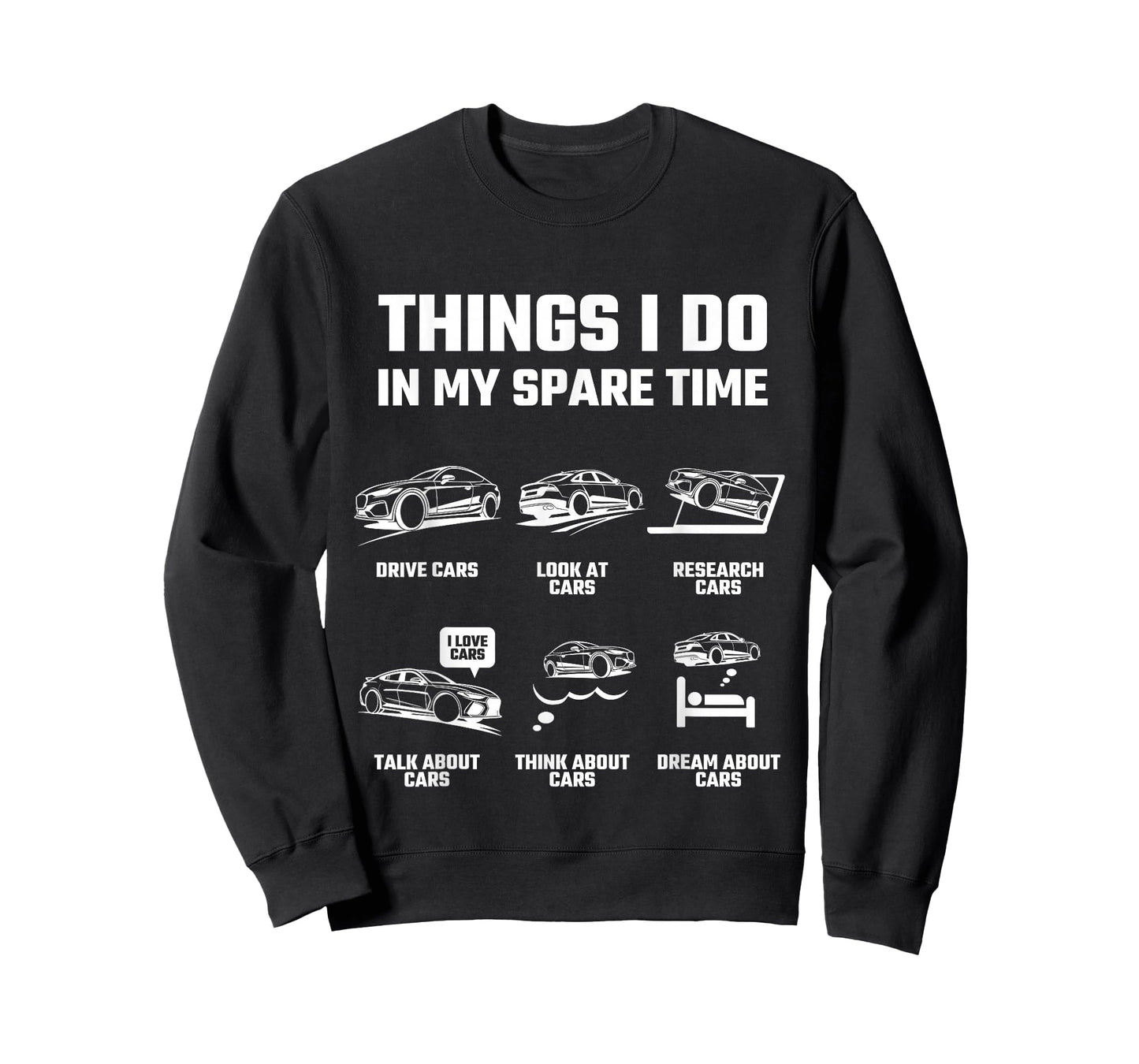 Things I Do in My Spare Time Funny Car Lover Gift T-Shirt
