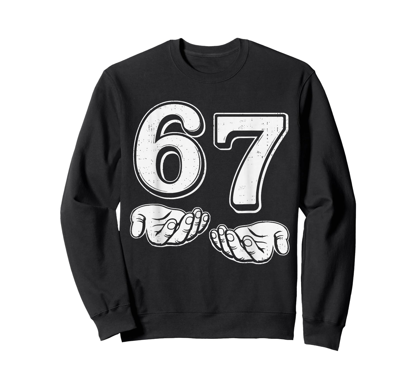 Six Seven 6 7 Meme Gen Alpha Slang 6 7 Hands Mens Boys Kids T-Shirt