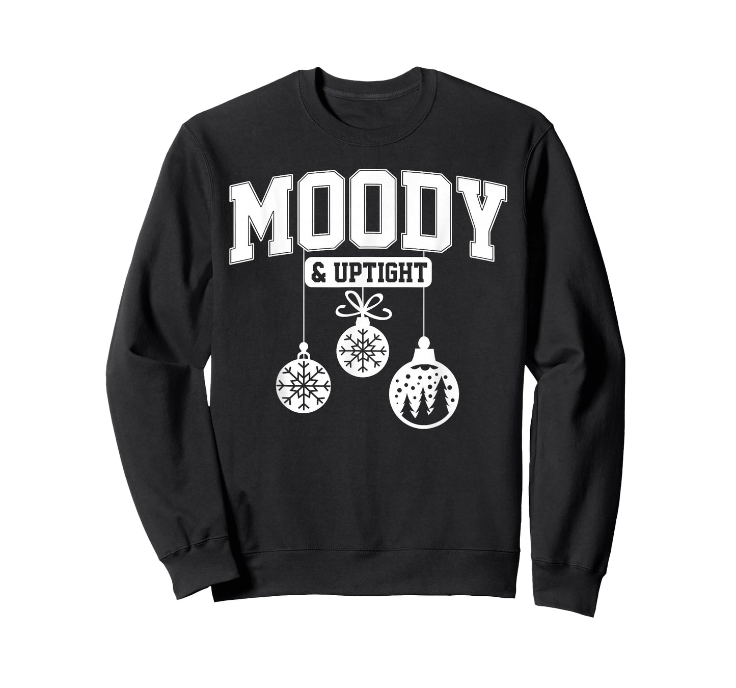 Merry and Bright Moody and Uptight Christmas Couple Matching T-Shirt
