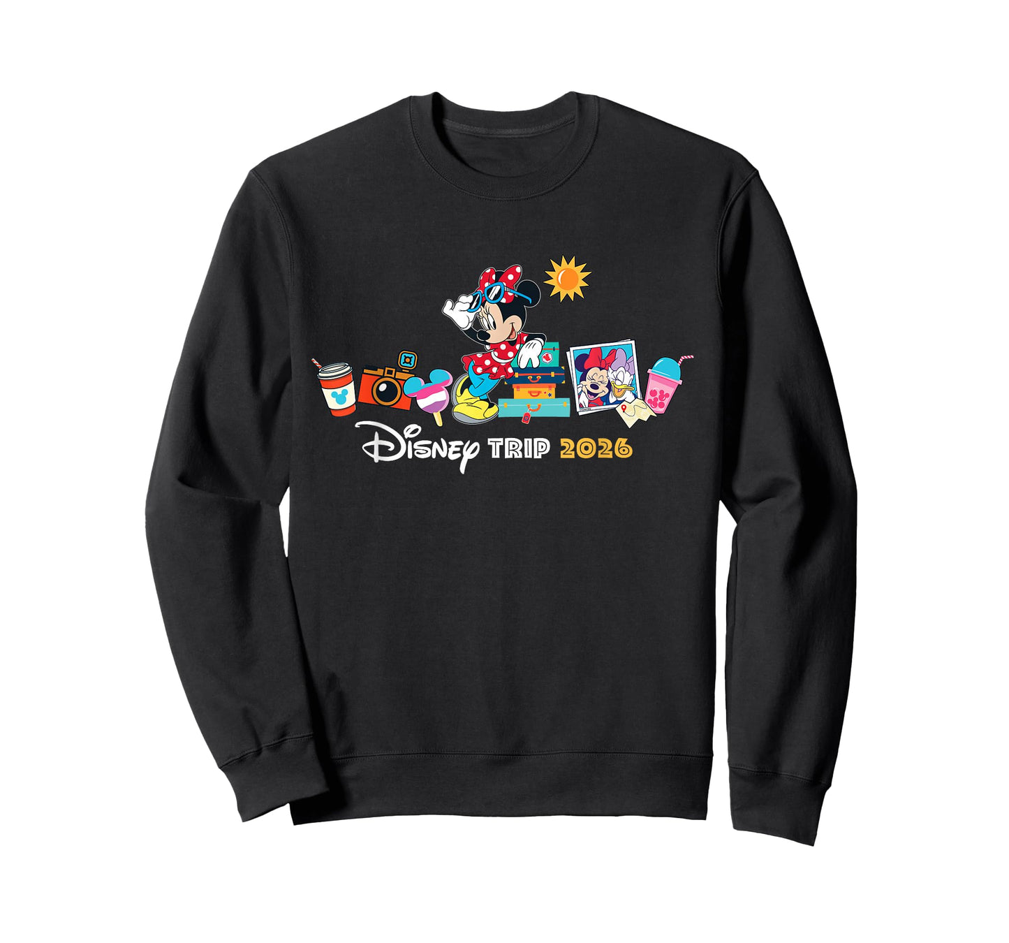 Disney Minnie Mouse Disney Trip 2026 Retro Vacation Matching T-Shirt