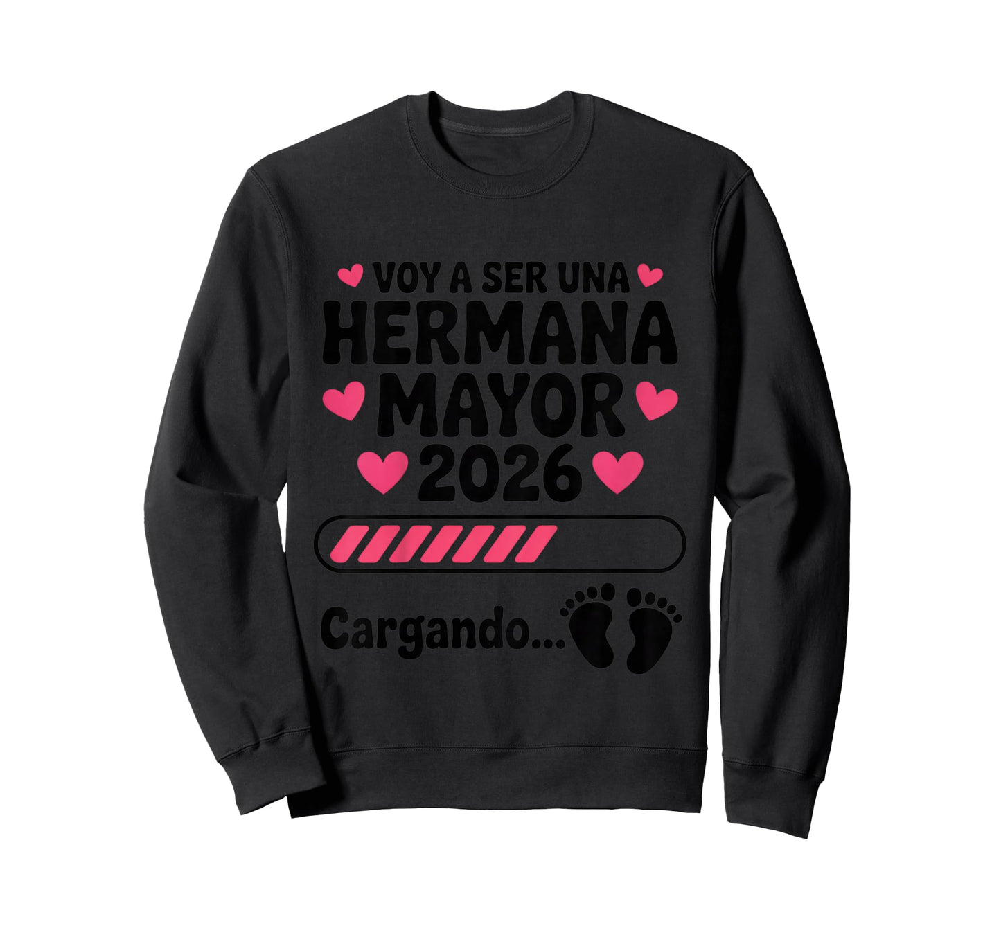 Kids Hermana Mayor 2026 Big Sister 2026 Spanish Groovy T-Shirt