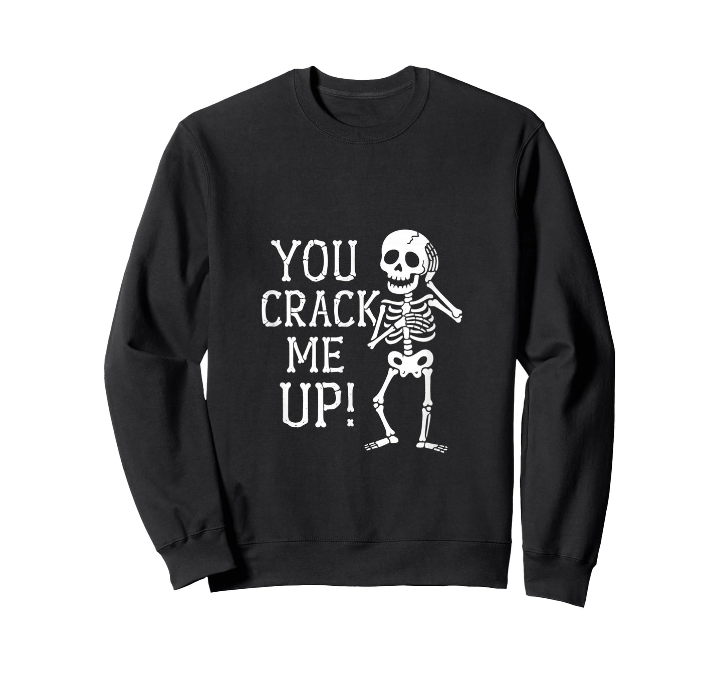 Funny Skeleton Halloween Costume You Crack Me Up Men Women T-Shirt