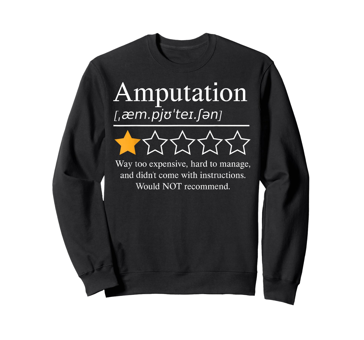 Amputation Amputee Funny Prosthetic Leg Arm Recovery 2026 T-Shirt